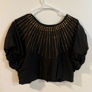 Queen of Sparkles gold burst top